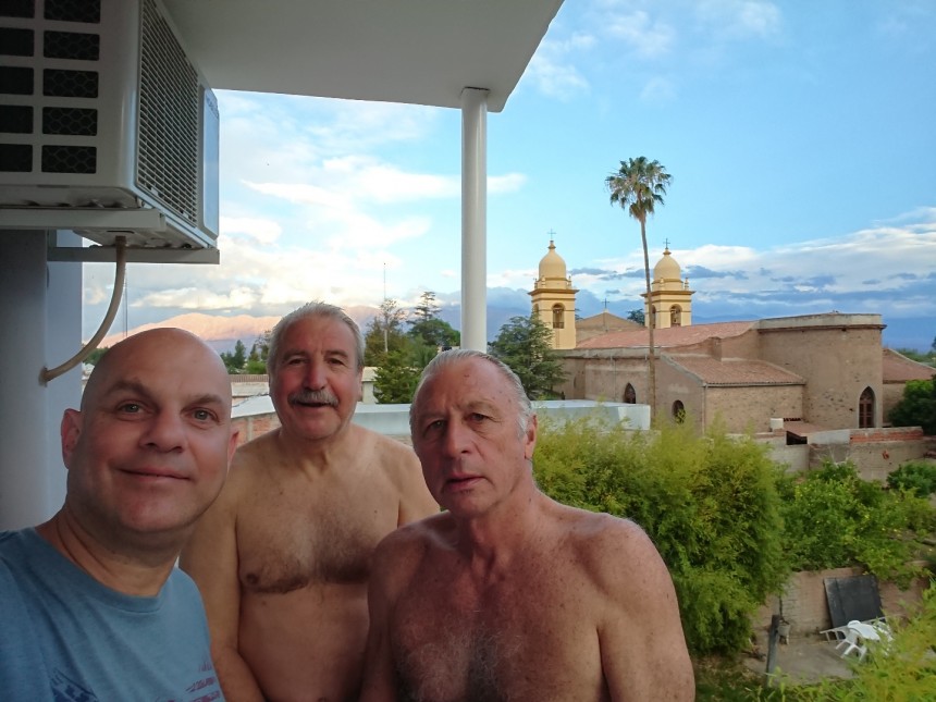 En Cafayate con mis inseparables amigos